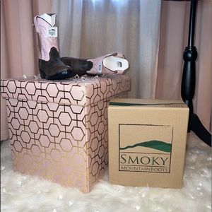 Smoky Mountain Boots 11 Little Girl Pink/Brown